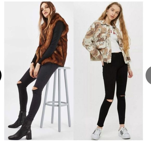 Topshop moto leigh jeans - Picture 1 of 6